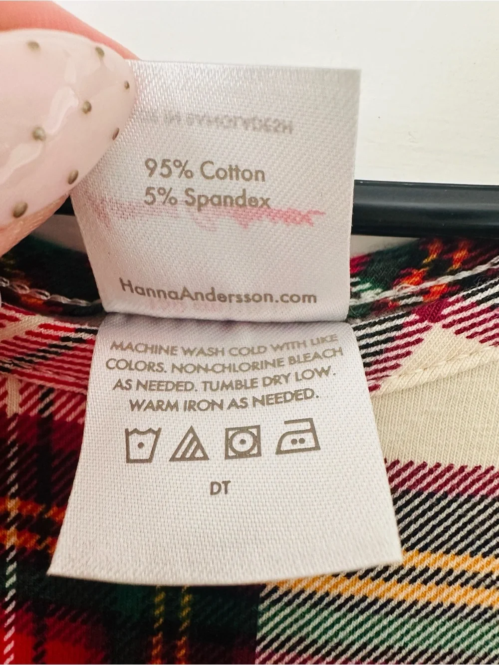 Hanna Andersson plaid knit